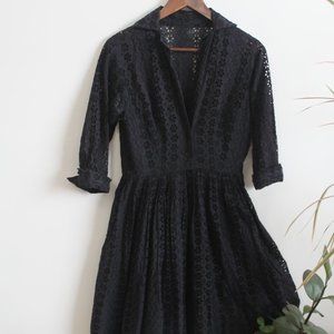 Black true vintage 50s-style dress | M